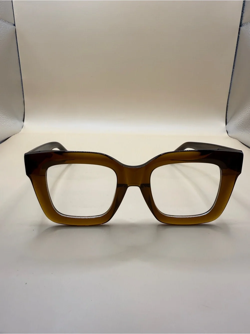 ZELOOL Oversized Square Glasses in Tortoiseshell, No prescription